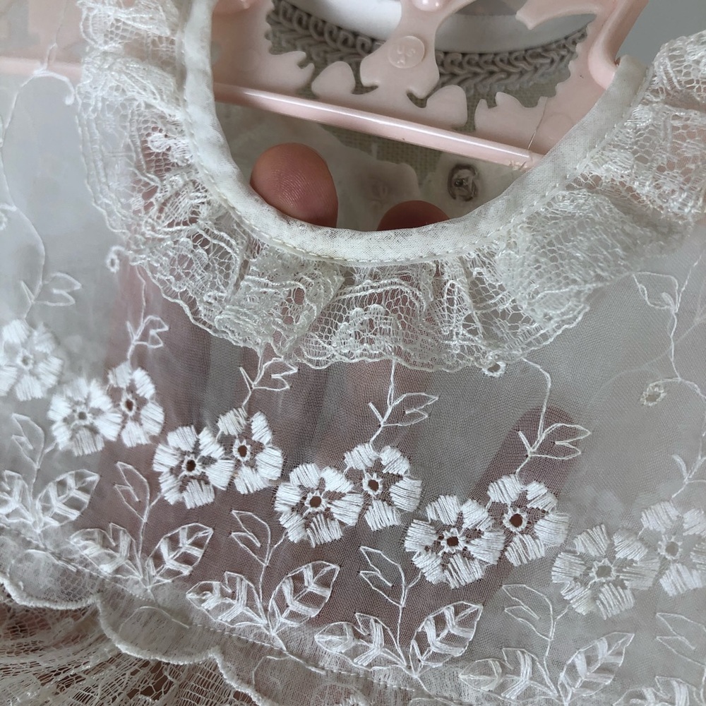 Handmade White Lace Special Occasion Dress - Picture 7 of 11